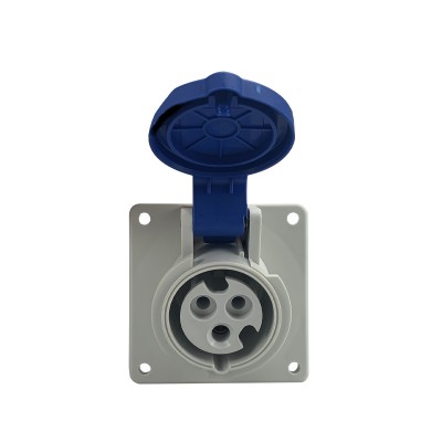 3p 63A IP44 Industrial Socket, Outdoor Industrial Plug, Cable Connector